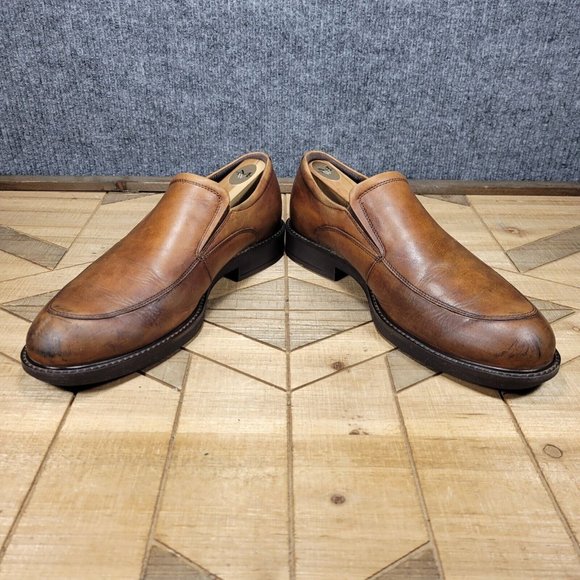 ECCO Mens Vitrus III Chestnut Slip On Loafers Driving Dress Shoes US 10 EUR 44 - Picture 4 of 11